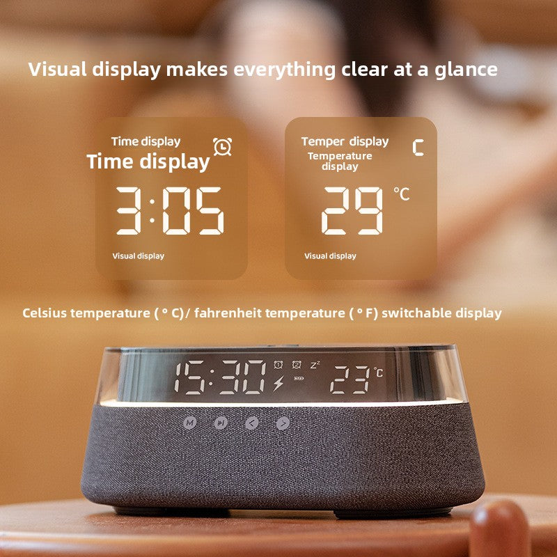 Retro Bluetooth Speaker with Wireless Charging