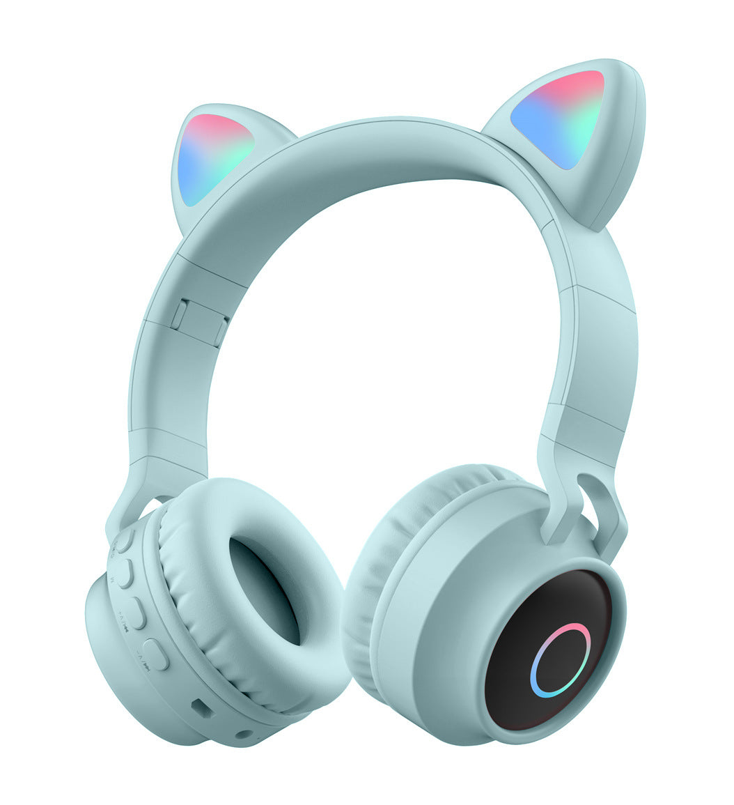 Cat Ear Head-Mounted Bluetooth Headset