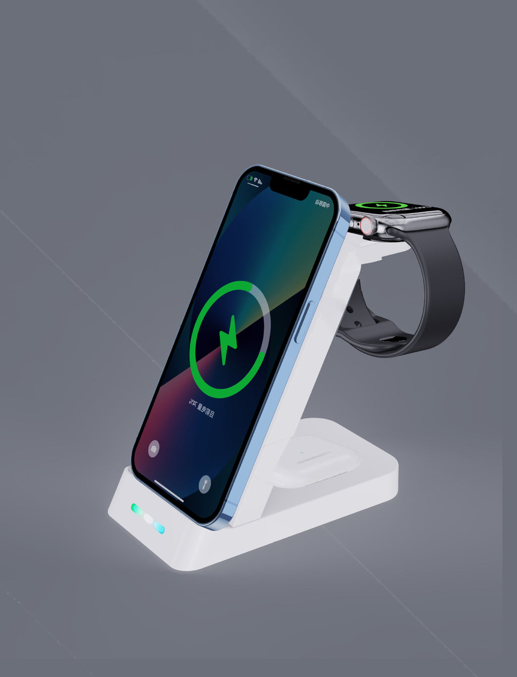 Three-in-One Fast Wireless ChargerThree-in-One Fast Wireless Charger for iPhone and Samsung
 for iPhone and Samsung