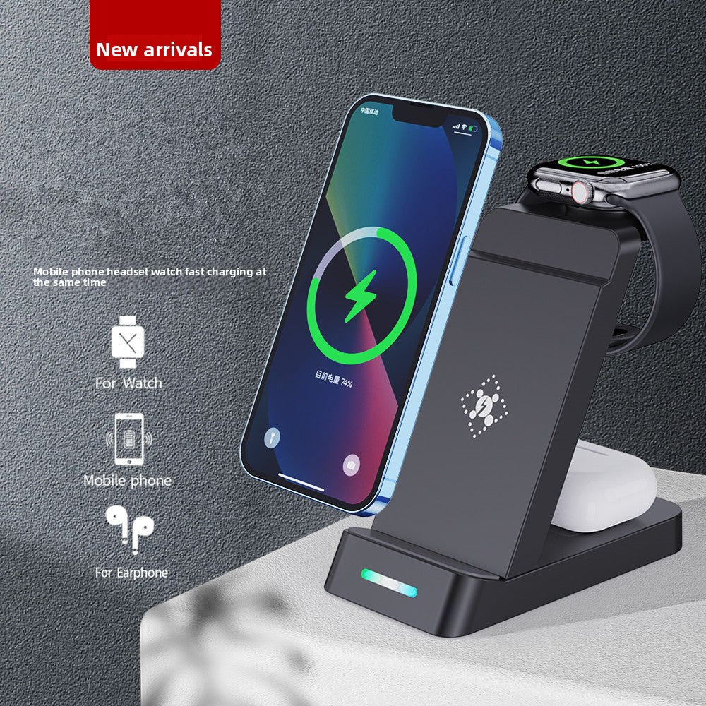 Three-in-One Fast Wireless ChargerThree-in-One Fast Wireless Charger for iPhone and Samsung
 for iPhone and Samsung