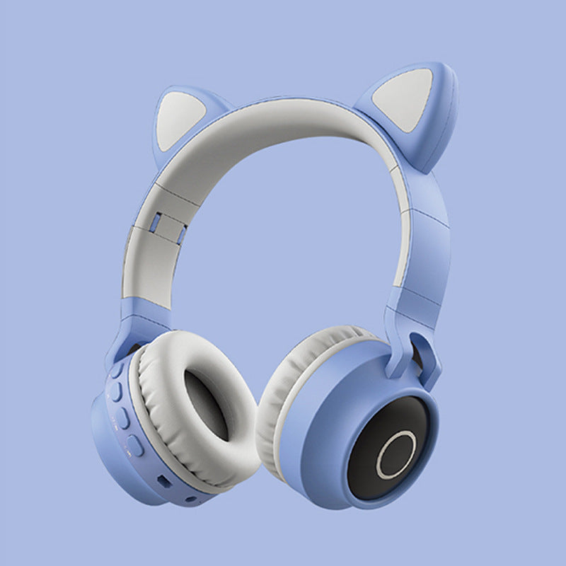 Cat Ear Head-Mounted Bluetooth Headset
