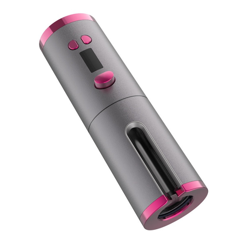 USB Cordless Automatic Hair Curler with LCD Display – Rechargeable