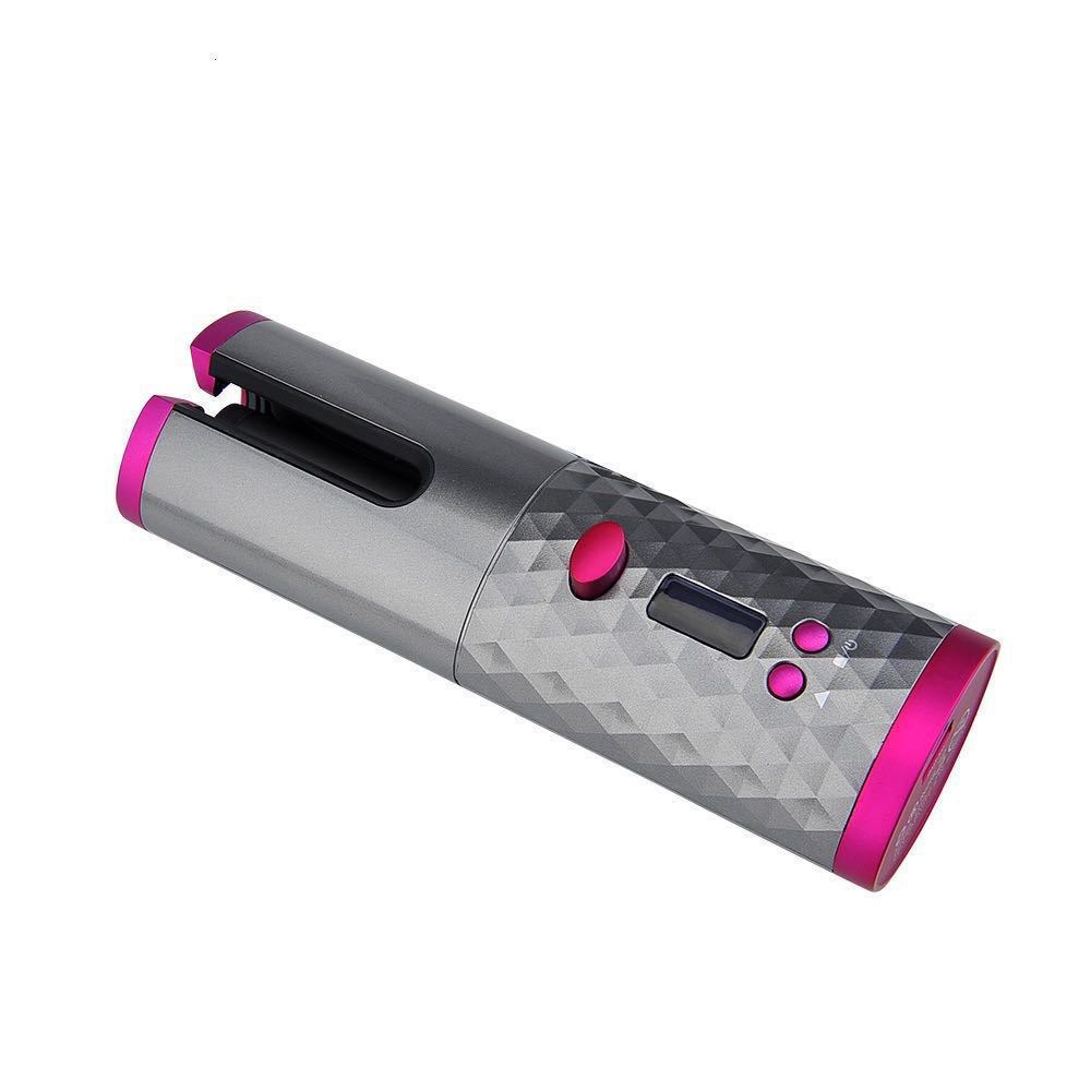 USB Cordless Automatic Hair Curler with LCD Display – Rechargeable