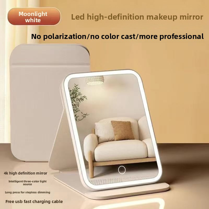 LED Makeup Mirror with Adjustable Light  Desktop Vanity Mirror