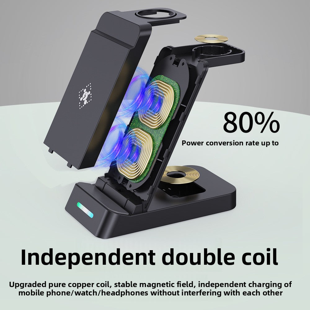 Three-in-One Fast Wireless ChargerThree-in-One Fast Wireless Charger for iPhone and Samsung
 for iPhone and Samsung