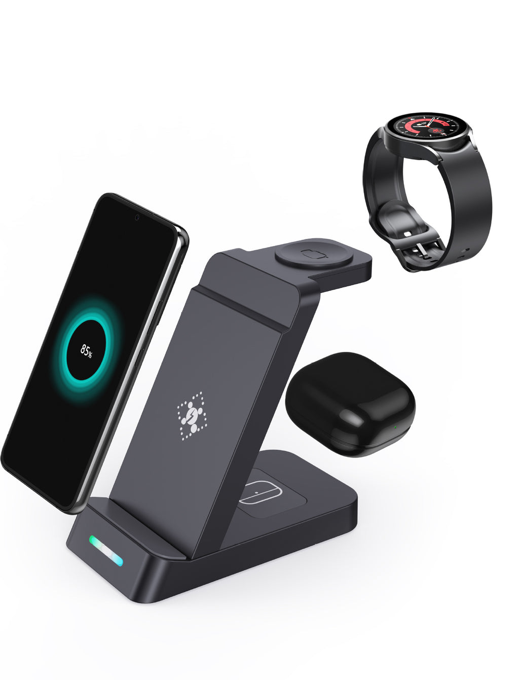 Three-in-One Fast Wireless ChargerThree-in-One Fast Wireless Charger for iPhone and Samsung
 for iPhone and Samsung